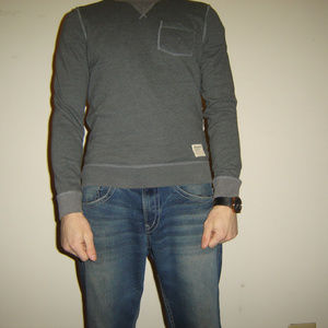 Men's Abercrombie and Fitch Gray Sweater